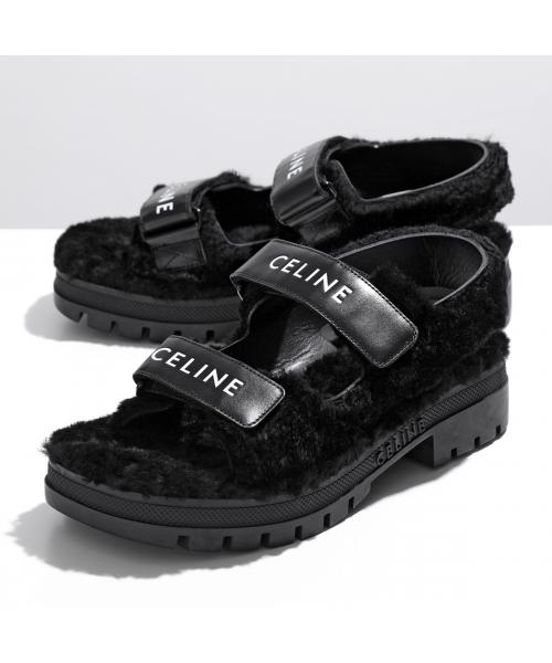 セリーヌ CELINE CELINE ストラップサンダル LEO レオ 350813699C シアリング （38NO/Black/ブラック） 38NO/Black/ブラック