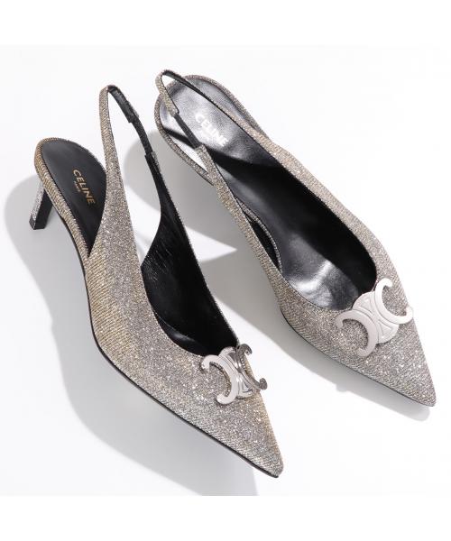 セリーヌ CELINE CELINE パンプス ALMA TRIOMPHE 356835005C メタリック （35GS/GOLD-SILVER） 35GS/GOLD-SILVER