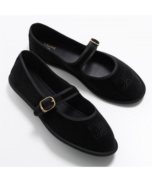 セリーヌ CELINE CELINE バレエシューズ EVE TRIOMPHE 364122175C （38NO/BLACK/ブラック） 38NO/BLACK/ブラック