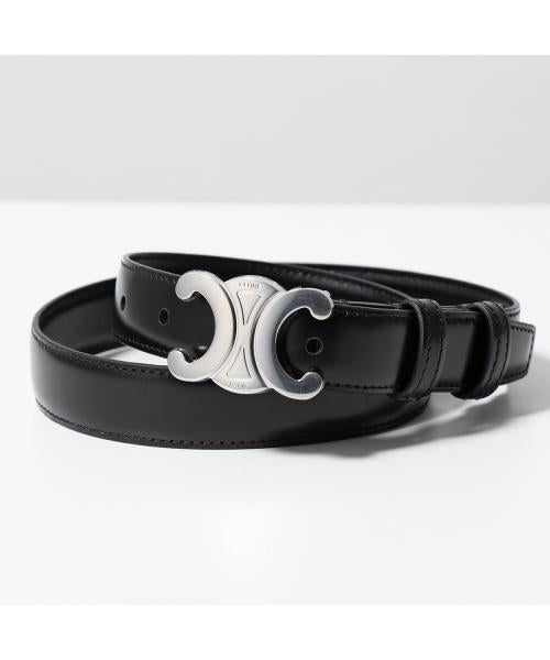 セリーヌ CELINE CELINE ベルト 45AKA3A01.38SI TRIOMPHE BELT ロゴバックル （38SI/Black） 38SI/Black