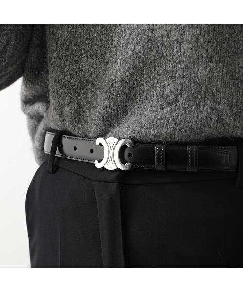 セリーヌ CELINE CELINE ベルト 45AKA3A01.38SI TRIOMPHE BELT ロゴバックル （38SI/Black） 38SI/Black