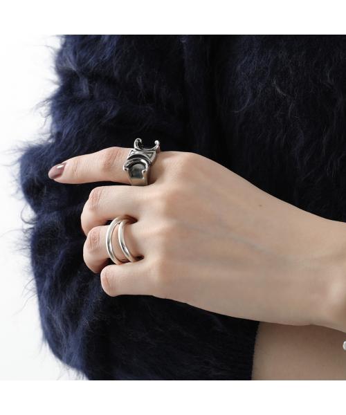 セリーヌ CELINE CELINE リング Chunky Triomphe Ring 461DR6BRA トリオンフ （36SI/Silver/シルバー） 36SI/Silver/シルバー
