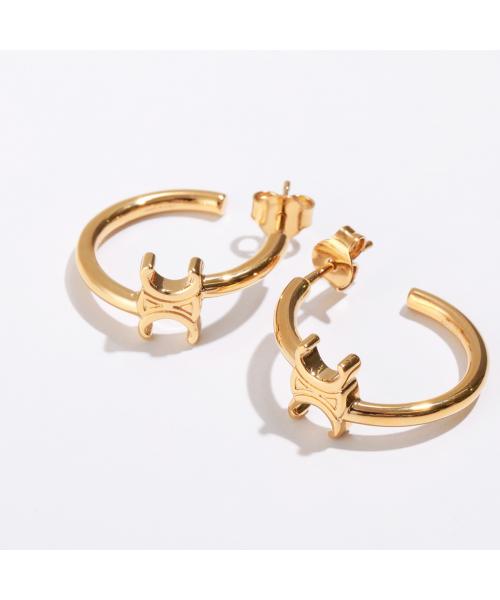 セリーヌ CELINE CELINE ピアス Asymmetric Hoops 460RD6BRA.35OR （35OR/Gold） 35OR/Gold