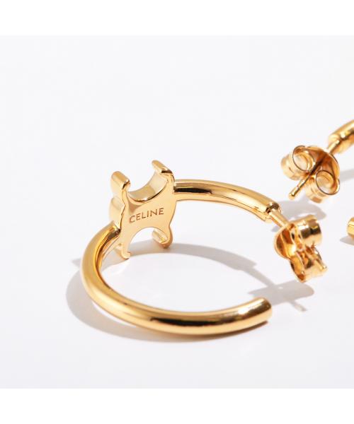 セリーヌ CELINE CELINE ピアス Asymmetric Hoops 460RD6BRA.35OR （35OR/Gold） 35OR/Gold