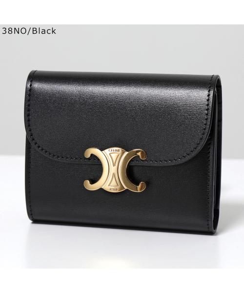 セリーヌ CELINE CELINE 二つ折り財布 Small Flap Wallet 10D783DPV （38NO/Black） 38NO/Black