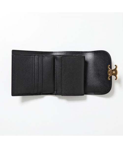 セリーヌ CELINE CELINE 二つ折り財布 Small Flap Wallet 10D783DPV （38NO/Black） 38NO/Black