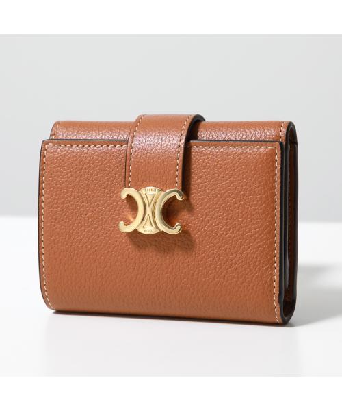 セリーヌ CELINE CELINE 三つ折り財布 Fine Strap Wallet ファイン 10M963GHH （04LU/Tan） 04LU/Tan