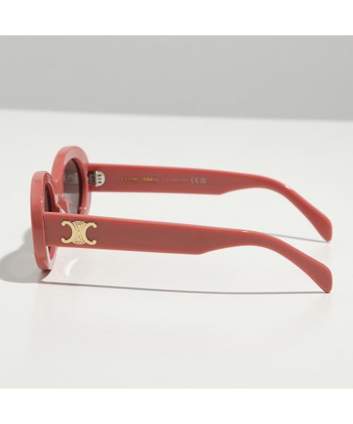 CELINE セリーヌ サングラス TRIOMPHE CL40194U 01A Celine CL40194U 01A Triomphe Oval Women Sunglasses Black Gold Grey