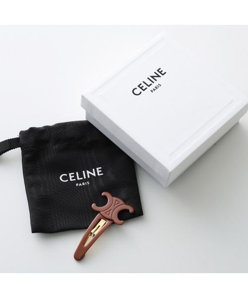 セリーヌ CELINE CELINE ヘアクリップ Large Snap Hair Clip 460PT6CSC （03GR/Camel/Gold/ブラウン） 03GR/Camel/Gold/ブラウン