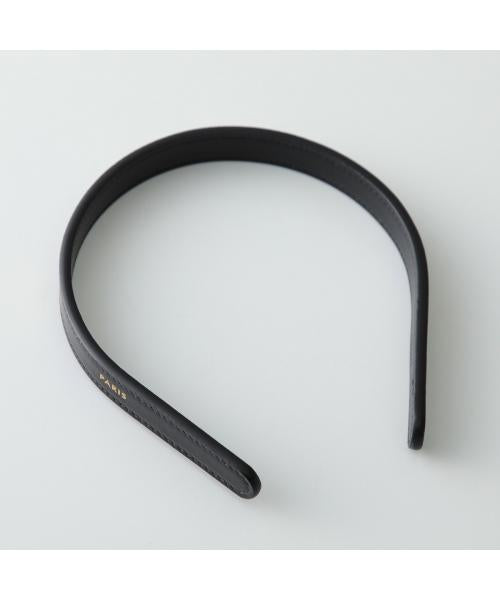 セリーヌ CELINE CELINE カチューシャ B104C2L87 レザー ヘアバンド （38NG/BLACK-GOLD） 38NG/BLACK-GOLD