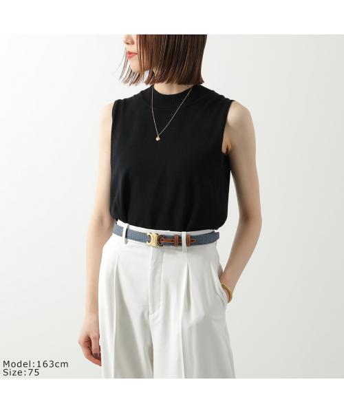 セリーヌ CELINE CELINE ナローベルト MEDIUM 25MM ミディアム 45BLW2AQ1 （05DT/Denim-Tan/ブルー） 05DT/Denim-Tan/ブルー