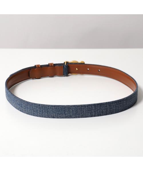 セリーヌ CELINE CELINE ナローベルト MEDIUM 25MM ミディアム 45BLW2AQ1 （05DT/Denim-Tan/ブルー） 05DT/Denim-Tan/ブルー