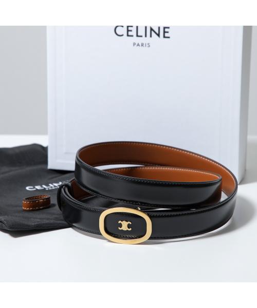 セリーヌ CELINE CELINE ベルト 45BMU3APC リバーシブル ミディアム 2.5cm （38TA/BlackTan） 38TA/BlackTan