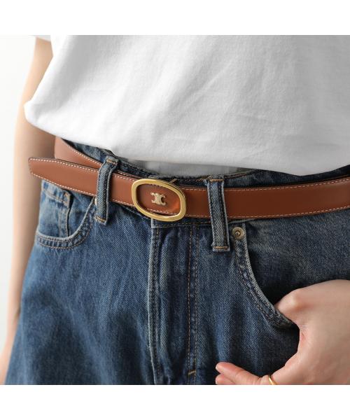 セリーヌ CELINE CELINE ベルト 45BMU3APC リバーシブル ミディアム 2.5cm （38TA/BlackTan） 38TA/BlackTan