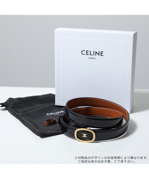 セリーヌ CELINE CELINE ベルト 45BMU3APC リバーシブル ミディアム 2.5cm （38TA/BlackTan） 38TA/BlackTan