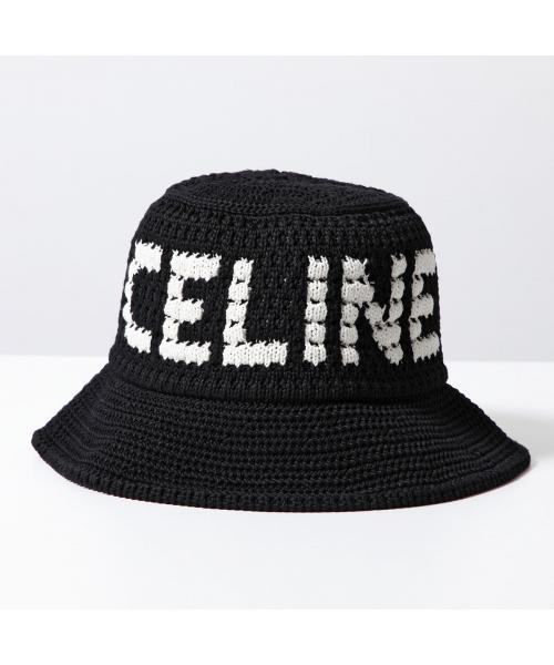セリーヌ CELINE CELINE バケットハット 2AE5S817X クロシェ ニット帽 （38EC/ブラック） 38EC/ブラック