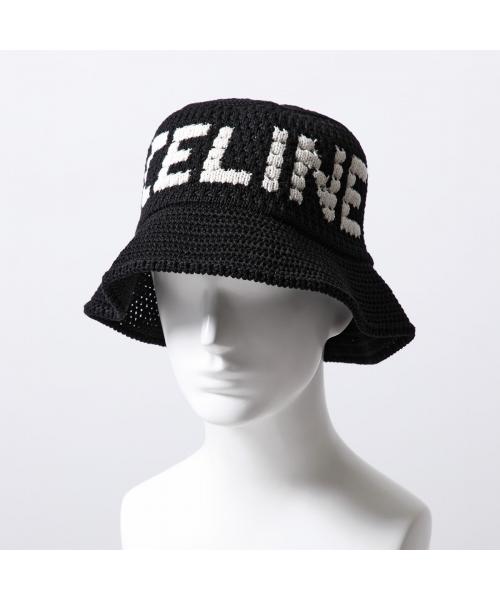 セリーヌ CELINE CELINE バケットハット 2AE5S817X クロシェ ニット帽 （38EC/ブラック） 38EC/ブラック