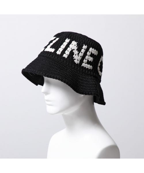 セリーヌ CELINE CELINE バケットハット 2AE5S817X クロシェ ニット帽 （38EC/ブラック） 38EC/ブラック