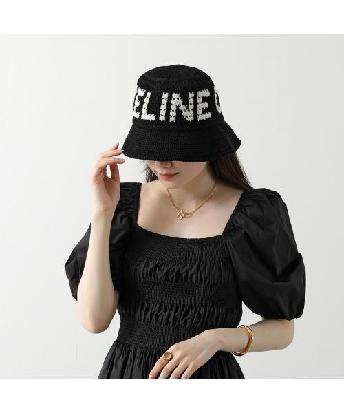 セリーヌ CELINE CELINE バケットハット 2AE5S817X クロシェ ニット帽 （38EC/ブラック） 38EC/ブラック