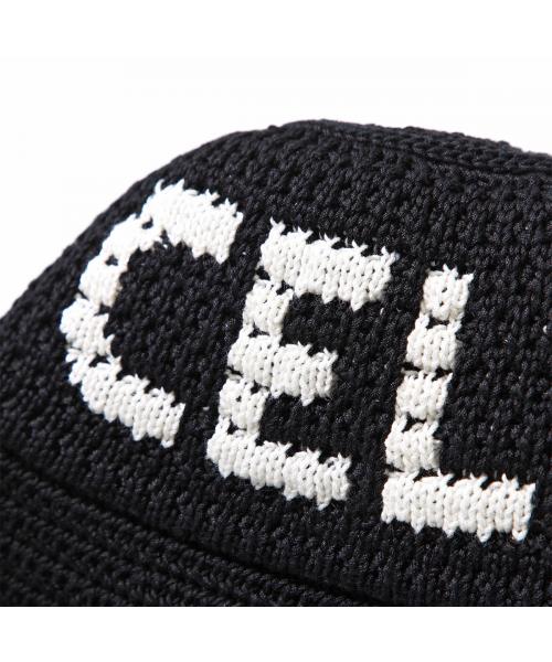 セリーヌ CELINE CELINE バケットハット 2AE5S817X クロシェ ニット帽 （38EC/ブラック） 38EC/ブラック