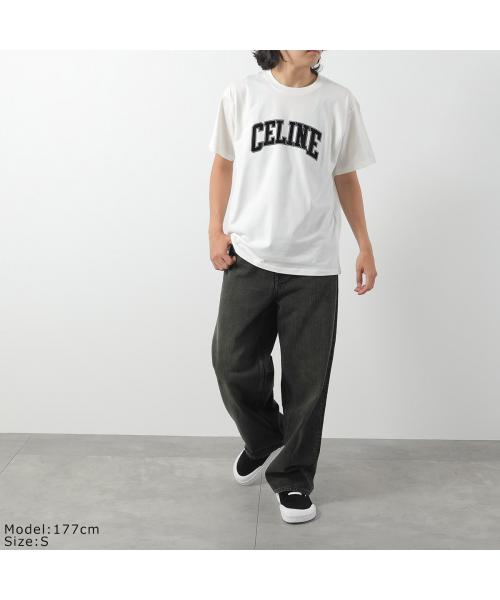セリーヌ CELINE CELINE Tシャツ RX0AY671Q ルーズ ロゴT 半袖 （01OB/オフホワイト） 01OB/オフホワイト