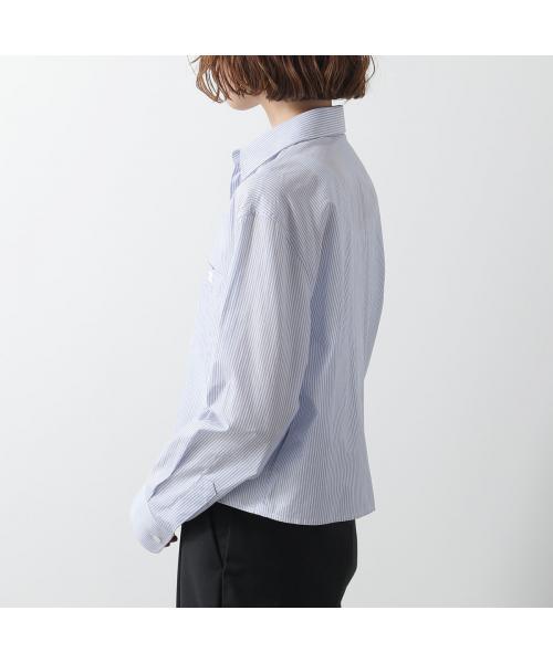 セリーヌ CELINE CELINE シャツ 2C837466X 長袖 クロップド ストライプ （01JP/ライトブルー） 01JP/ライトブルー