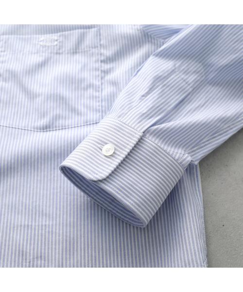セリーヌ CELINE CELINE シャツ 2C837466X 長袖 クロップド ストライプ （01JP/ライトブルー） 01JP/ライトブルー