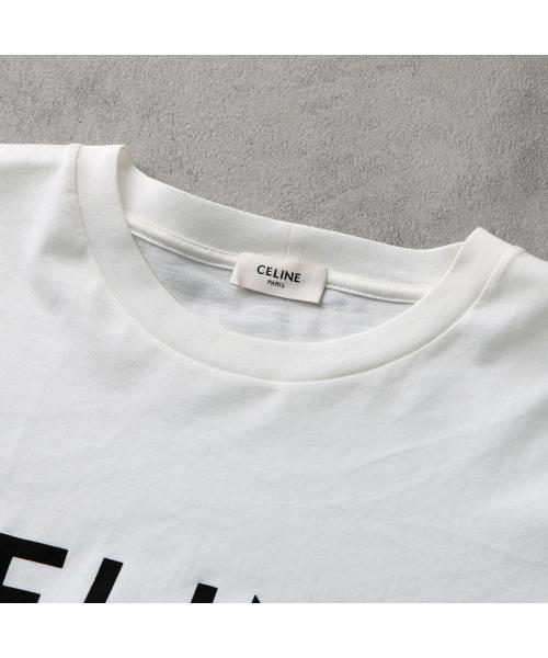 celine セリーヌ Tシャツ 21AW【CELINE】新作 ◇トリオンフロゴ入り◇ コットン Tシャツ (CELINE