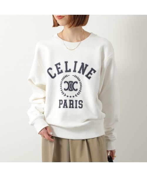 セリーヌ CELINE CELINE トレーナー RY0DR345F スウェット ロゴ （FYW4/ホワイト） FYW4/ホワイト
