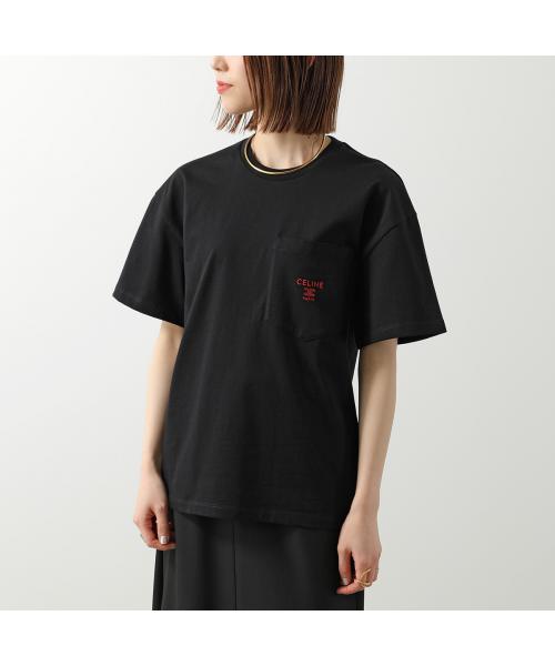 セリーヌ CELINE CELINE Tシャツ RX0I31242 半袖 カットソー ロゴT （GDX7/ブラック） GDX7/ブラック