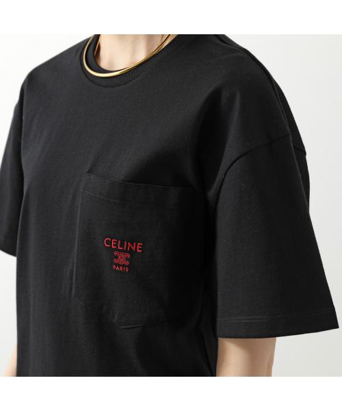 セリーヌ CELINE CELINE Tシャツ RX0I31242 半袖 カットソー ロゴT （GDX7/ブラック） GDX7/ブラック