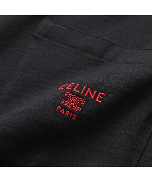 セリーヌ CELINE CELINE Tシャツ RX0I31242 半袖 カットソー ロゴT （GDX7/ブラック） GDX7/ブラック