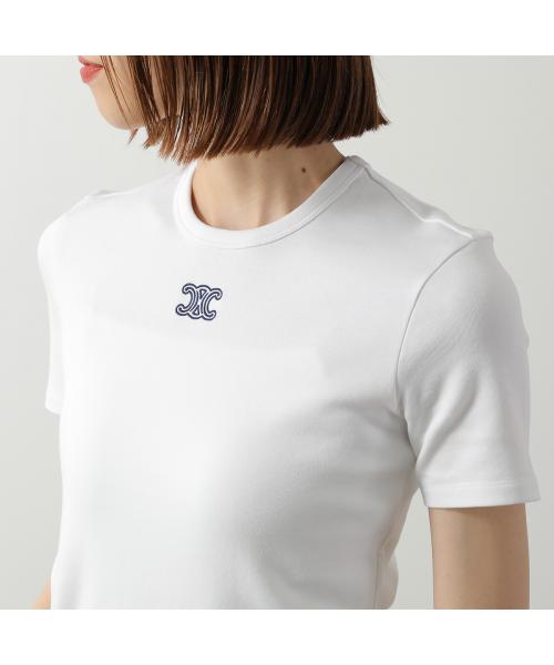 セリーヌ CELINE CELINE Tシャツ Triomphe RX0IX1407 半袖 カットソー （01MA/ホワイト） 01MA/ホワイト
