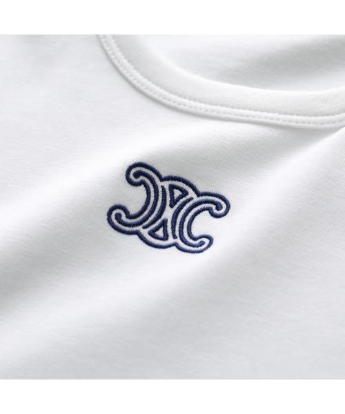 セリーヌ CELINE CELINE Tシャツ Triomphe RX0IX1407 半袖 カットソー （01MA/ホワイト） 01MA/ホワイト