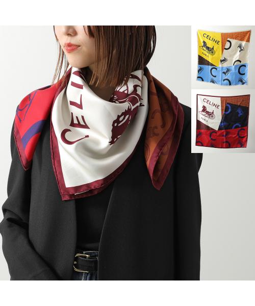 セリーヌ CELINE CELINE スカーフ 2AW902Q32 シルクツイル （GGO0/ブルー他） GGO0/ブルー他