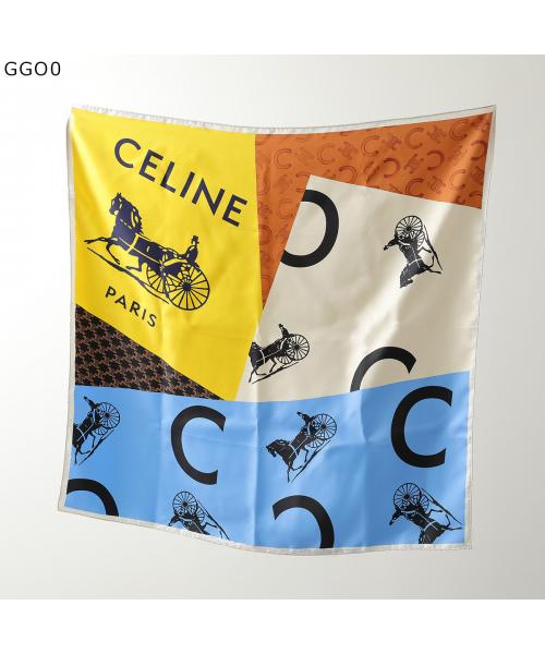 セリーヌ CELINE CELINE スカーフ 2AW902Q32 シルクツイル （GGO0/ブルー他） GGO0/ブルー他