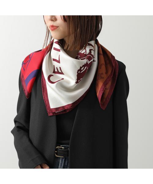 セリーヌ CELINE CELINE スカーフ 2AW902Q32 シルクツイル （GGO0/ブルー他） GGO0/ブルー他