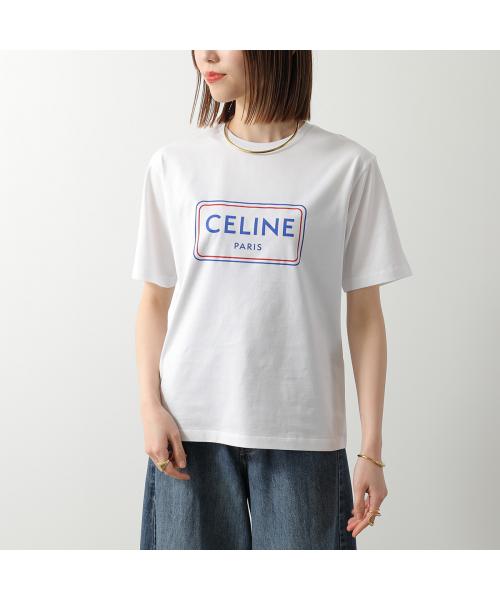 セリーヌ CELINE CELINE 半袖 Tシャツ RX0IA507Z ロゴ クルーネック （GIF7/ライトグレー） GIF7/ライトグレー