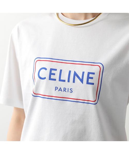 セリーヌ CELINE CELINE 半袖 Tシャツ RX0IA507Z ロゴ クルーネック （GIF7/ライトグレー） GIF7/ライトグレー