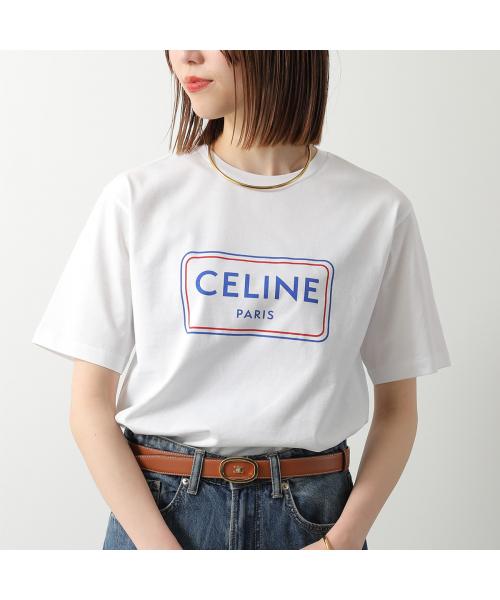 セリーヌ CELINE CELINE 半袖 Tシャツ RX0IA507Z ロゴ クルーネック （GIF7/ライトグレー） GIF7/ライトグレー