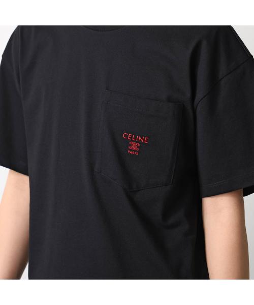 セリーヌ CELINE CELINE Tシャツ RX0I31242 半袖 カットソー ロゴT （GDX7/ブラック） GDX7/ブラック