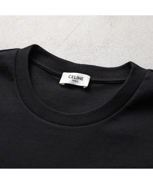 セリーヌ CELINE CELINE Tシャツ RX0I31242 半袖 カットソー ロゴT （GDX7/ブラック） GDX7/ブラック