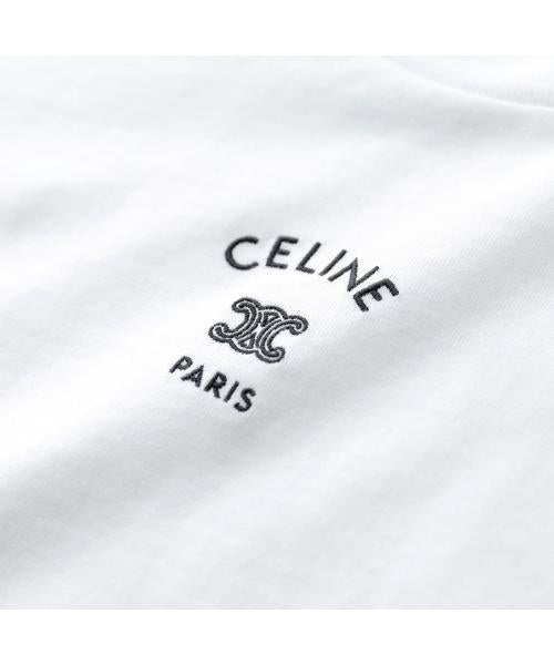 セリーヌ CELINE CELINE 長袖 Tシャツ RX0LL1242 トリオンフ ロゴ 刺繍 （01OB/ホワイト） 01OB/ホワイト
