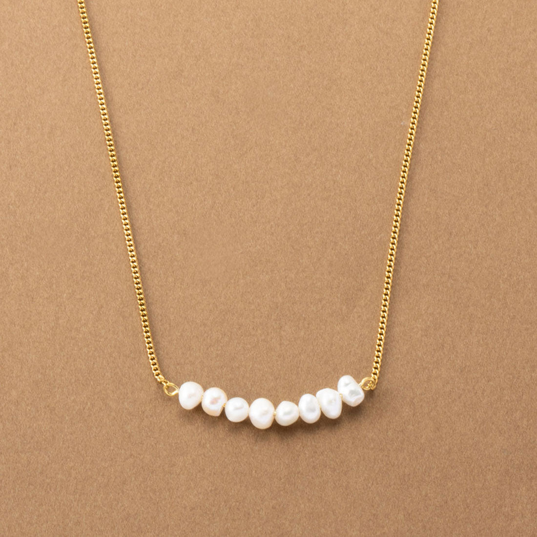 クリームドット Cream dot. ナチュラル淡水パールのステンレス製ネックレス （ワンサイズ：ゴールド） ワンサイズ：ゴールド