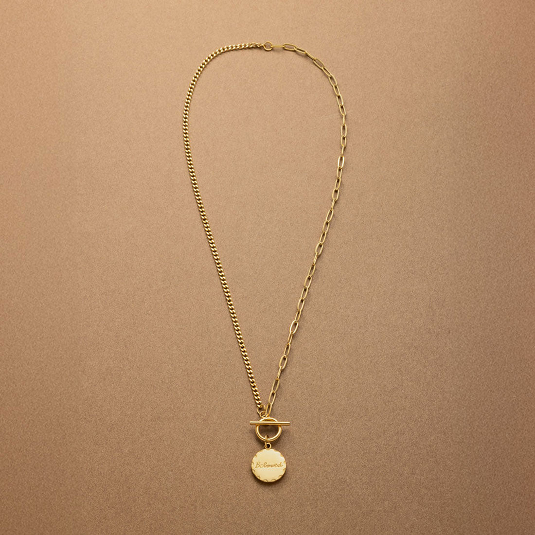 クリームドット Cream dot. メッセージ入りコインプレートのステンレス製マンテルネックレス （ワンサイズ：シルバー） ワンサイズ：シルバー