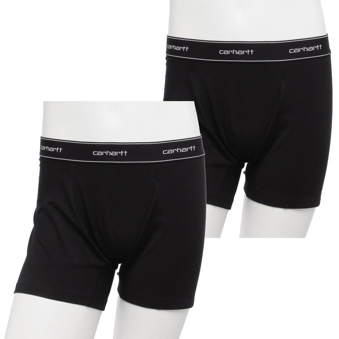 カーハート ワークインプログレス Carhartt WIP Carhartt WIP インナー コットントランクス 2枚セット ブラック メンズ I029375 933【返品不可商品】 （BLACK BLACK） BLACK BLACK