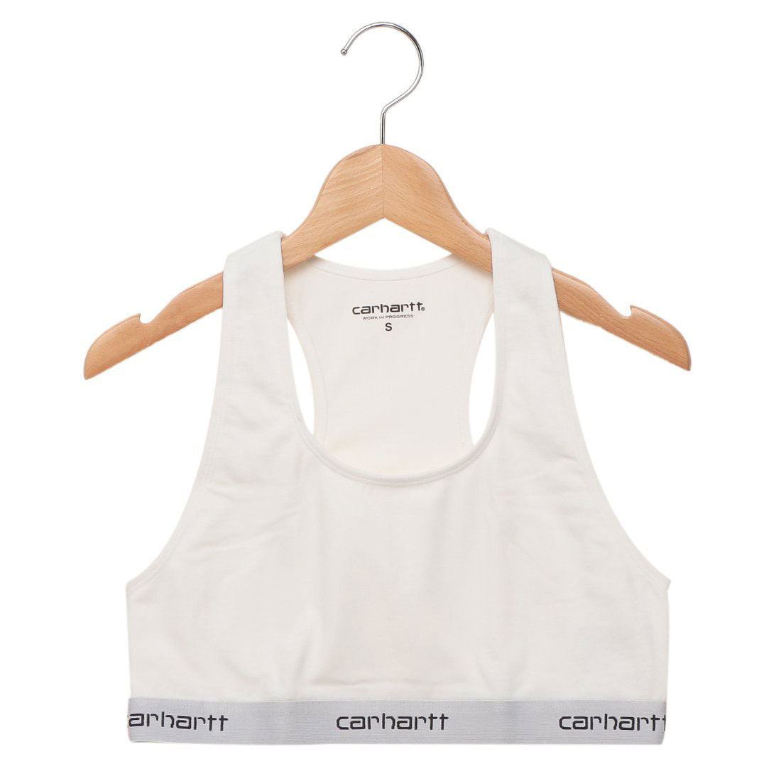 カーハート ワークインプログレス Carhartt WIP Tシャツ カットソー Carhartt WIP ウィメンズスクリプトレーサータンク クロップド丈 ホワイト レディース I032943 002 （WHITE） WHITE