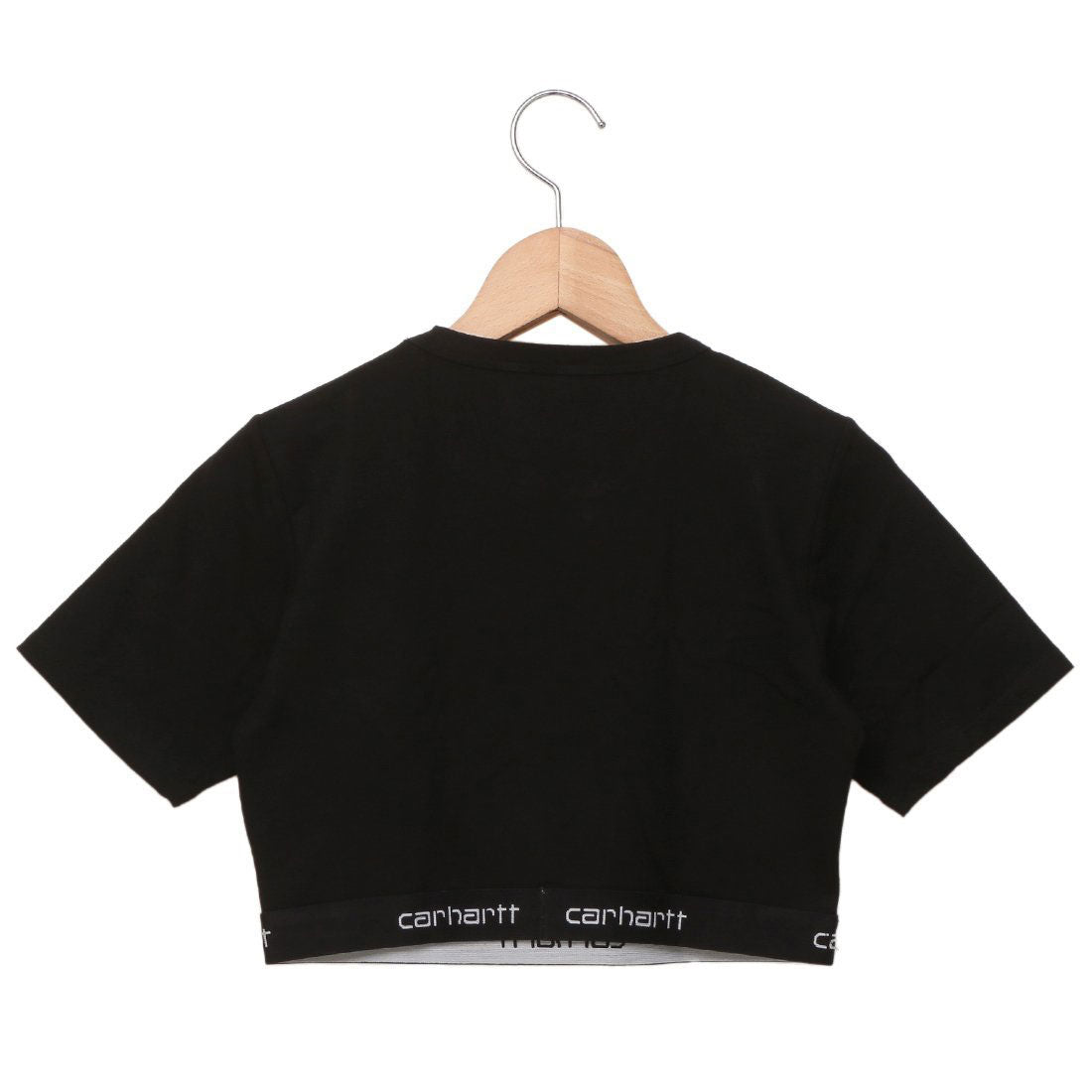 カーハート ワークインプログレス Carhartt WIP Tシャツ カットソー Carhartt WIPウイメンズスクリプトクロップトップ クロップド丈 ブラック レディース I033222 089 （BLACK） BLACK