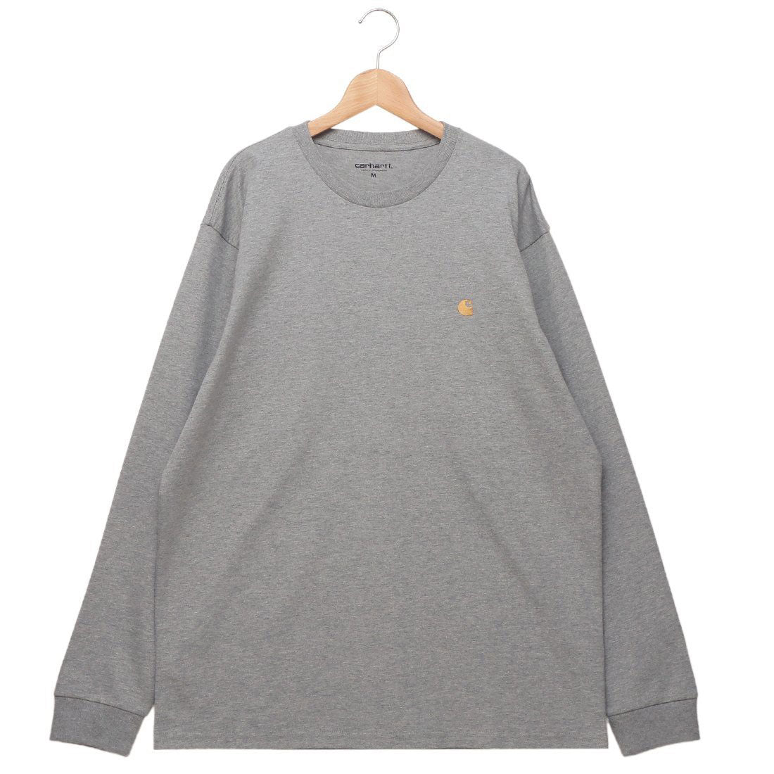 カーハート ワークインプログレス Carhartt WIP Tシャツ カットソー Carhartt WIP ロングスリーブチェイスTシャツ グレー メンズ レディース LS CHASE T-SHIRT I026392 00M （GREY HEATHER GOLD） GREY HEATHER GOLD