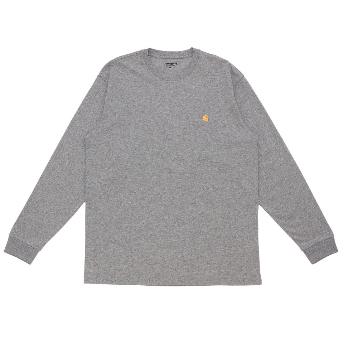 カーハート ワークインプログレス Carhartt WIP Tシャツ カットソー Carhartt WIP ロングスリーブチェイスTシャツ グレー メンズ レディース LS CHASE T-SHIRT I026392 00M （GREY HEATHER GOLD） GREY HEATHER GOLD